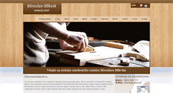 Desktop Screenshot of drevorezbar.sk